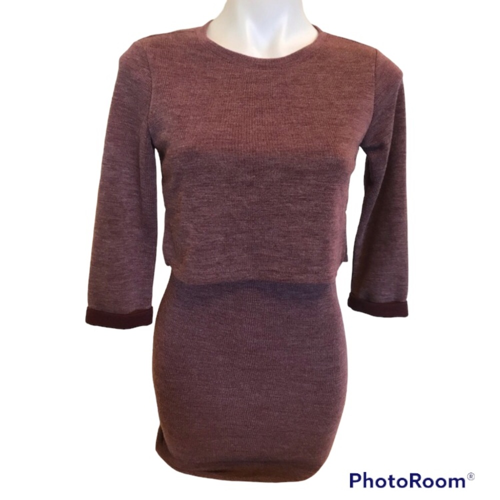 14.  Forever 21 Burgandy Wine Jersey Dress
